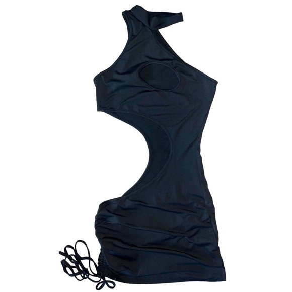 * SOLD * Sorelle UK Rhea Cut Out Mini Dress Black Size XS - Picture 6 of 16
